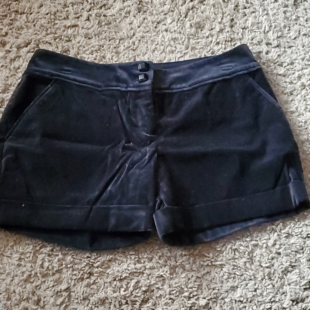 The Limited Velvet Shorts Drew Fit | Black | Mid Rise | 100% Cotton